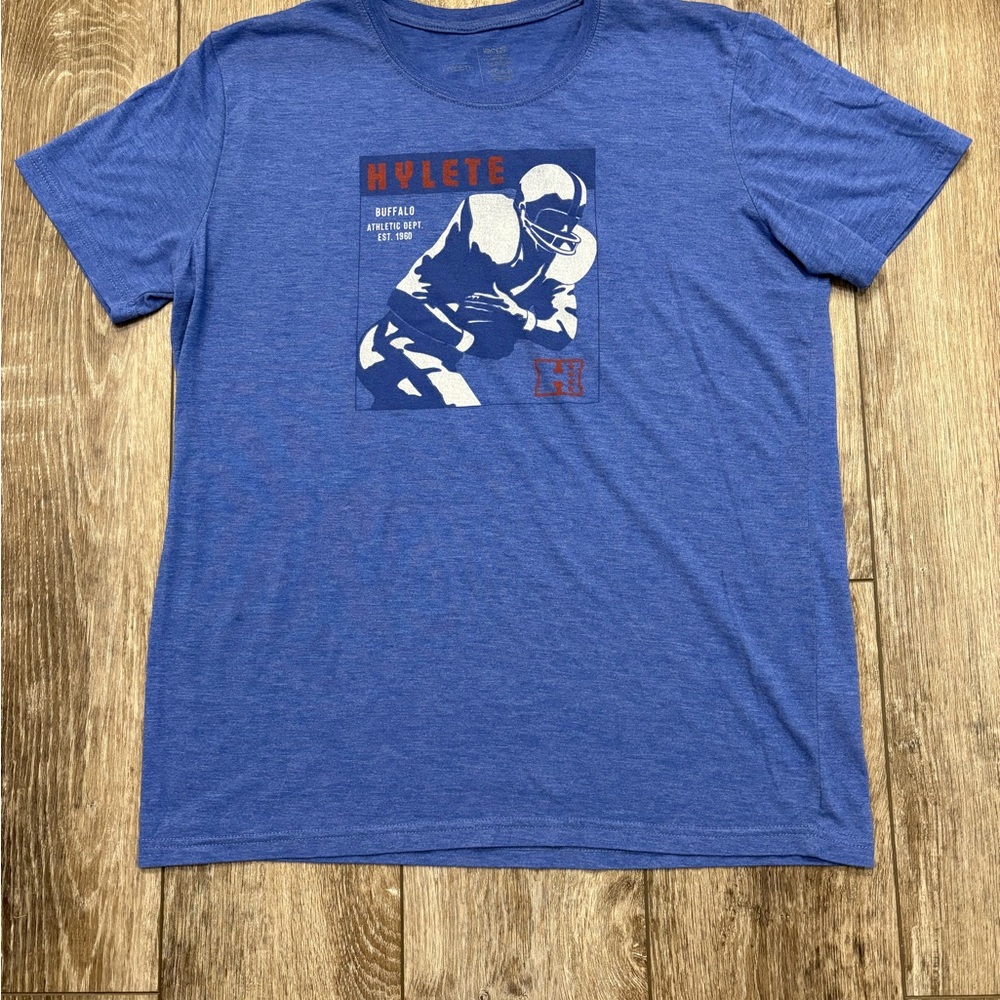 Hylete Buffalo Athletic Dept. Football Graphic TShirt- Size Large